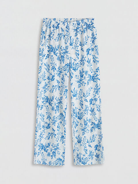 LCW Kids Geniş Paça Kız Çocuk Desenli Eşofman Altı - S6F456Z4-LQK