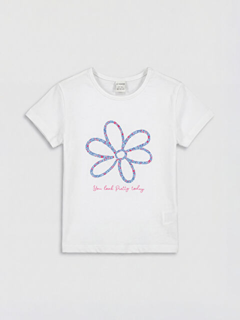 LCW baby Girl ECRU T-Shirt
