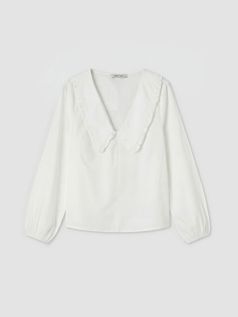 LCW Vision V Yaka Fırfırlı Bluz