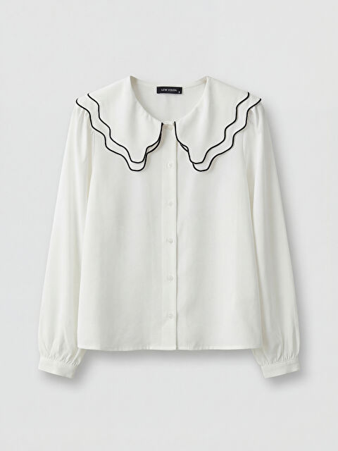 LCW Vision Bebe Yaka Kadın Gömlek