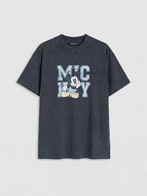 LCW Modest Mickey Mouse Baskılı Kadın Tişört
