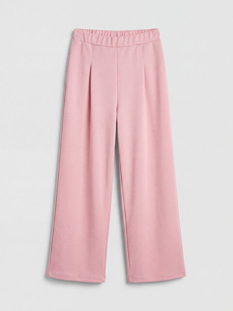 LCW Kids Geniş Paça Soft Touch Kız Çocuk Eşofman Altı