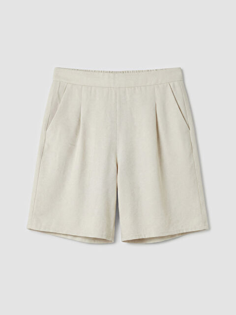 LCW EVERYDAY Beli Lastikli Kadın Pileli Şort
