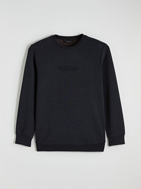 SOUTHBLUE Bisiklet Yaka Nakışlı Erkek Sweatshirt - S6B490Z8-41F