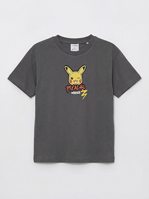 LCW Kids Pikachu Baskılı Erkek Çocuk Tişört - S6F491Z1-HGL