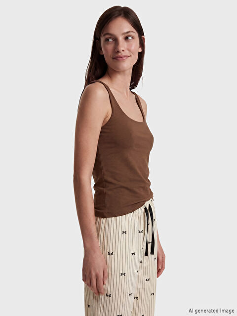 LCW DREAM U Yaka Kadın Atlet - S6D491Z8-L0C