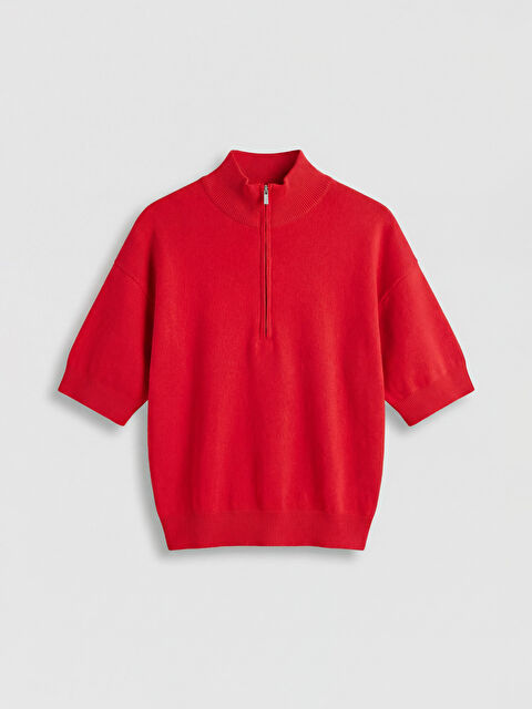 LCW Vision Dik Yaka Oversize Kadın Triko Kazak - S6F492Z8-HJY