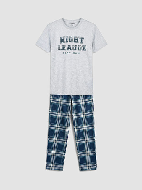 LCW Kids Bisiklet Yaka Erkek Çocuk Pijama Takım - S6E493Z4-LAK