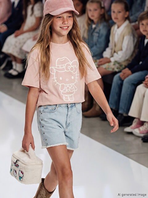 LCW ACCESSORIES Hello Kitty Nakışlı Kız Çocuk Makyaj Çantası