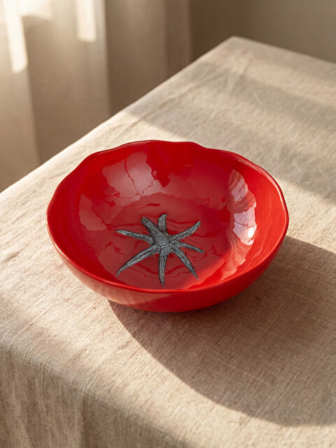 LCW HOME Domates Baskılı Porselen Kase