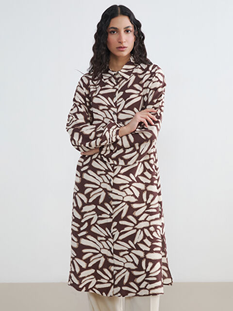 LCW Modest Desenli Kadın Gömlek Tunik - S6D503Z8-LQY