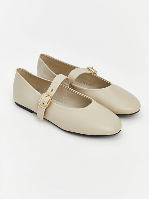 LCW STEPS Deri Görünümlü Kadın Babet - S6B509Z8-FDH