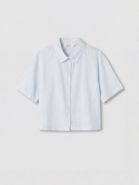 LCW DREAM Çizgili Kadın Plaj Gömleği