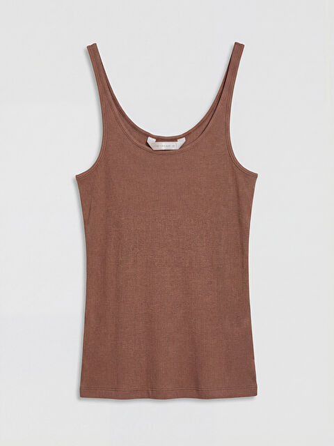 LCW DREAM U Yaka Fitilli Kadın Pijama Üst