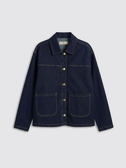 Natuvera Gömlek Yaka Kadın Jean Ceket - S6B532Z8-YZA