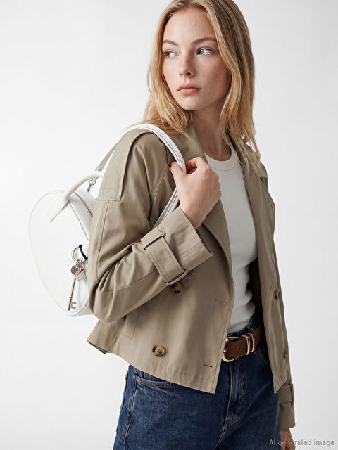 LCW ACCESSORIES Deri Görünümlü Kadın Omuz Çantası