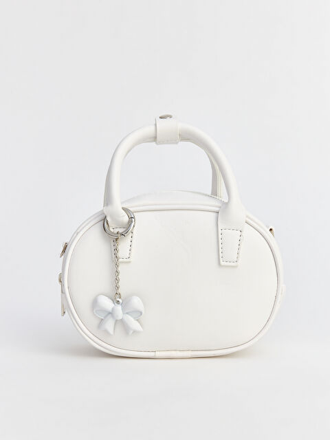 LCW ACCESSORIES Fiyonk Detaylı Deri Görünümlü Kadın Omuz Çantası