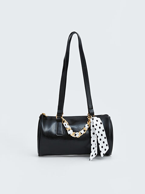 LCW ACCESSORIES Zincir Detaylı Deri Görünümlü Kadın Omuz Çantası