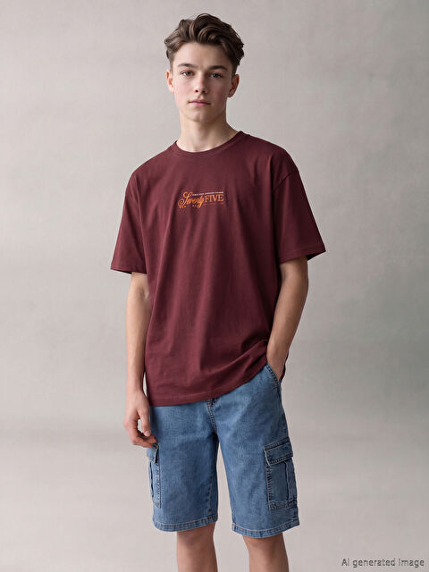 LCW Kids Baskılı Erkek Çocuk Tişört