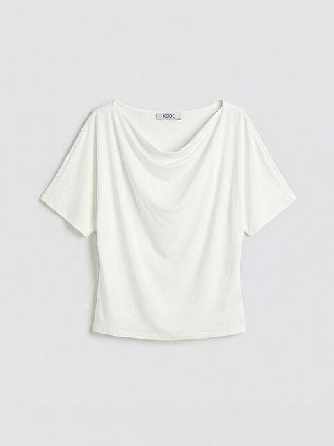 XSIDE Dökümlü Yaka Bluz