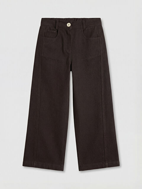 LCW Kids Regular Fit Kız Çocuk Gabardin Pantolon - S6D558Z1-JR3