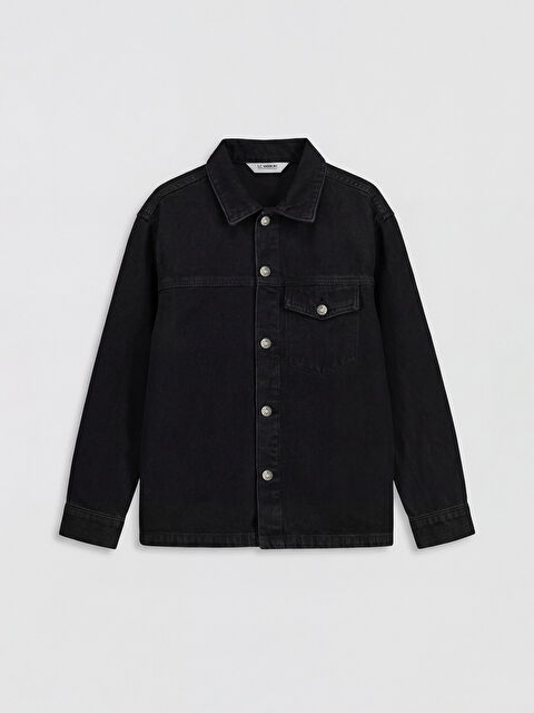 LCW Kids Uzun Kollu Erkek Çocuk Jean Gömlek - S6E559Z4-326