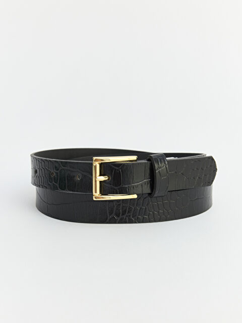 LCW ACCESSORIES Kroko Desenli Kadın Kemer