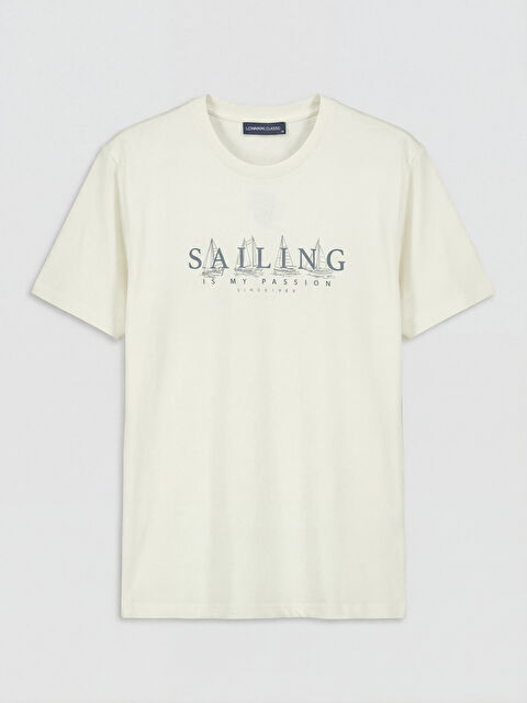 LCWAIKIKI Classic تي شيرت رجالي مطبوع بكول مدور