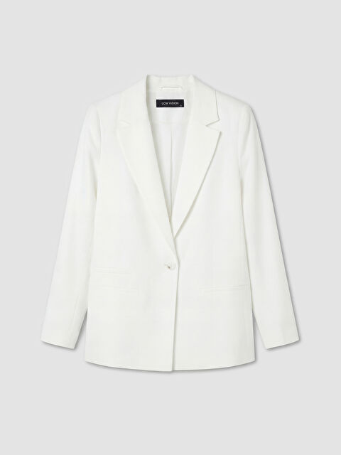 LCW Vision Keten Karışımlı Kadın Blazer Ceket - S6D572Z8-R9J