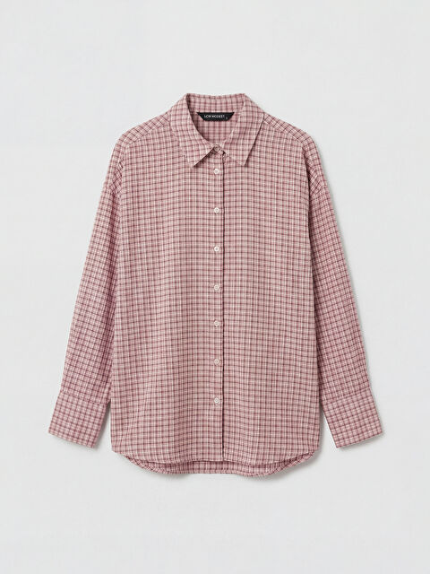 LCW Modest Ekose Kadın Gömlek - S6B580Z8-LNQ