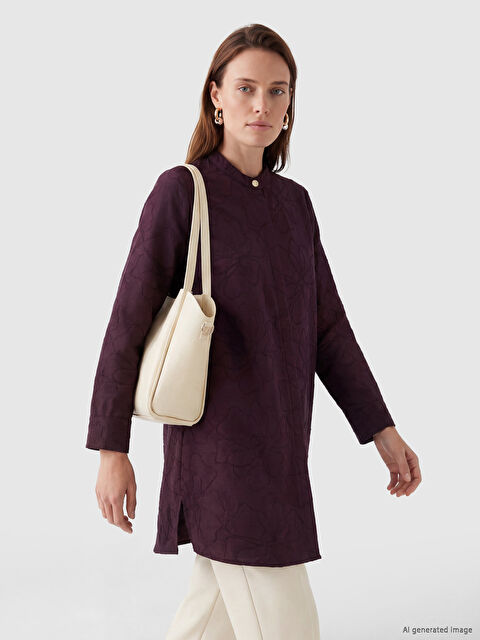 LCW Grace Hakim Yaka Çiçekli Kadın Gömlek Tunik