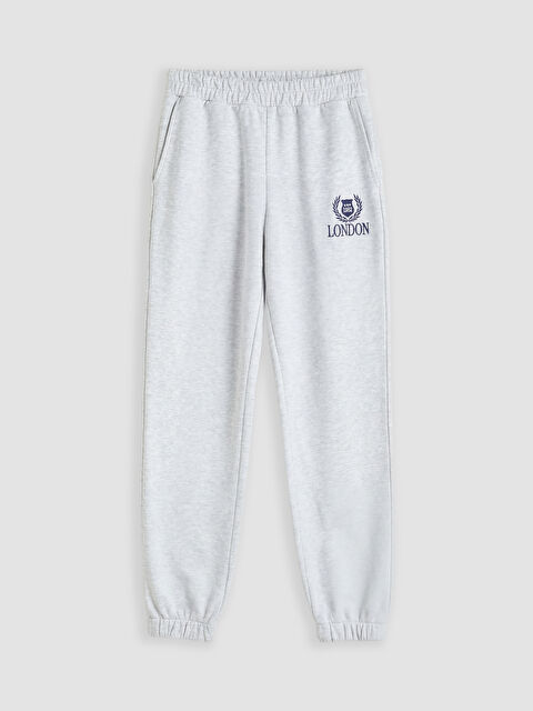 XSIDE Nakışlı Kadın Kalın Jogger Eşofman Altı - S6E588Z8-CY9