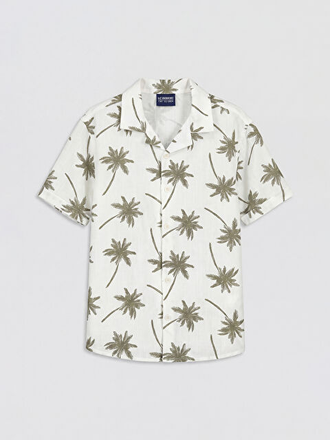 LCW Kids Desenli Poplin Erkek Çocuk Gömlek