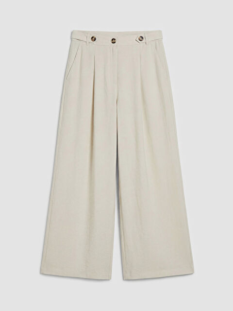 LCWAIKIKI Classic Loose Fit Kadın Pileli Kumaş Pantolon