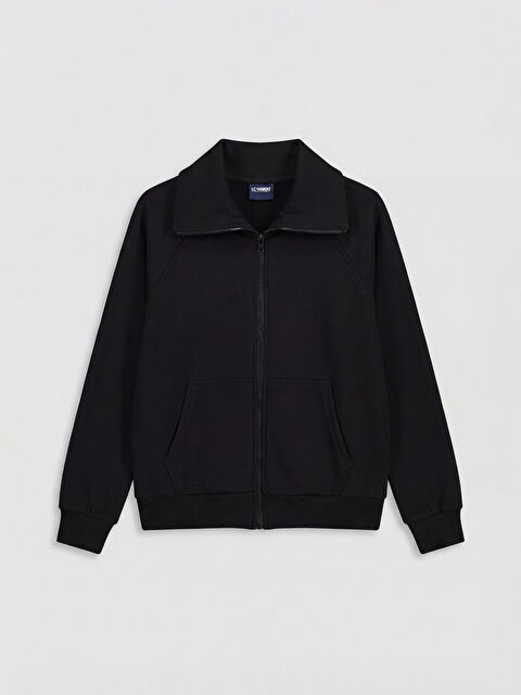 LCW Kids Gömlek Yaka Kız Çocuk Kalın Fermuarlı Sweatshirt - S6E601Z4-CVL