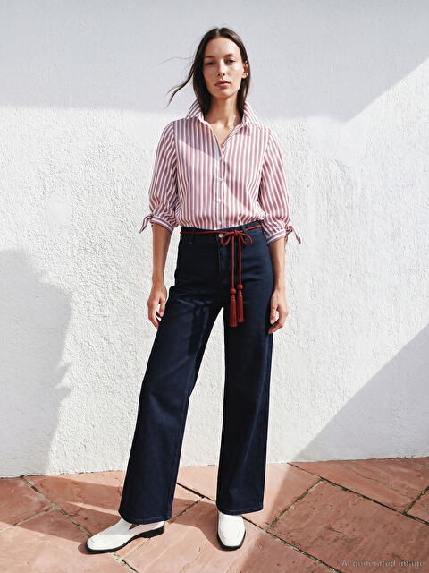 LCWAIKIKI Classic Mom Fit Kadın Jean Pantolon