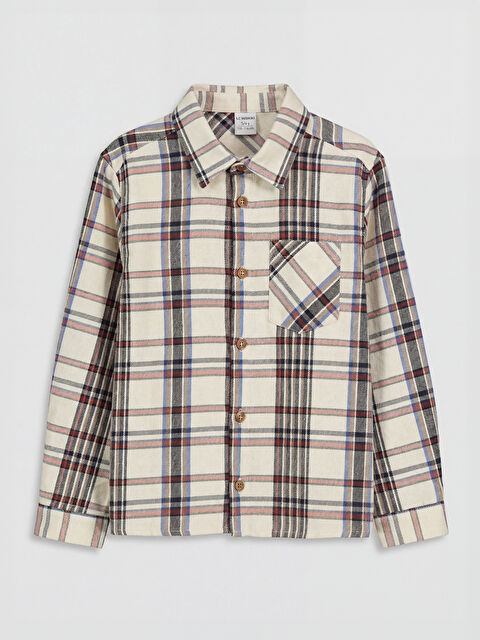 LCW baby Ekose Erkek Çocuk Gömlek - S6C604Z1-LKP