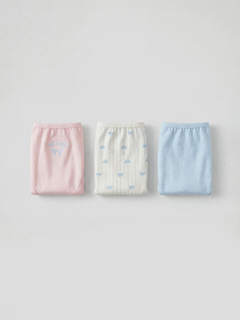 LCW Kids Desenli Kız Çocuk Külot 3'lü