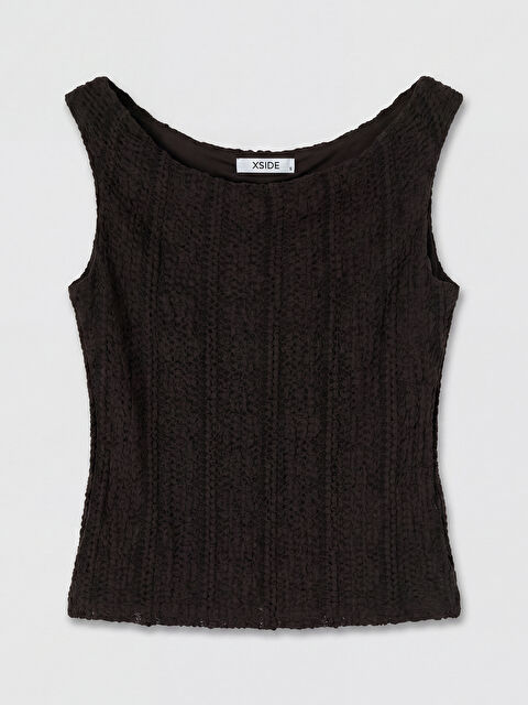 XSIDE Kayık Yaka Dantelli Bluz