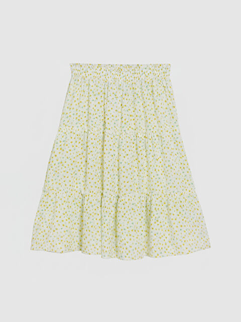 LCW Kids Beli Lastikli Kız Çocuk Katlı Etek