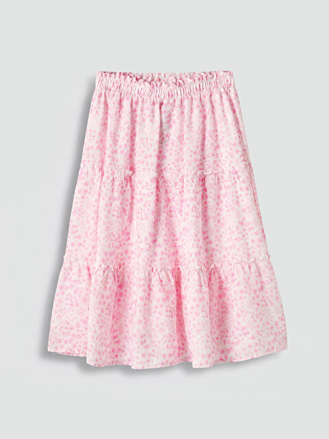 LCW Kids Beli Lastikli Kız Çocuk Katlı Etek