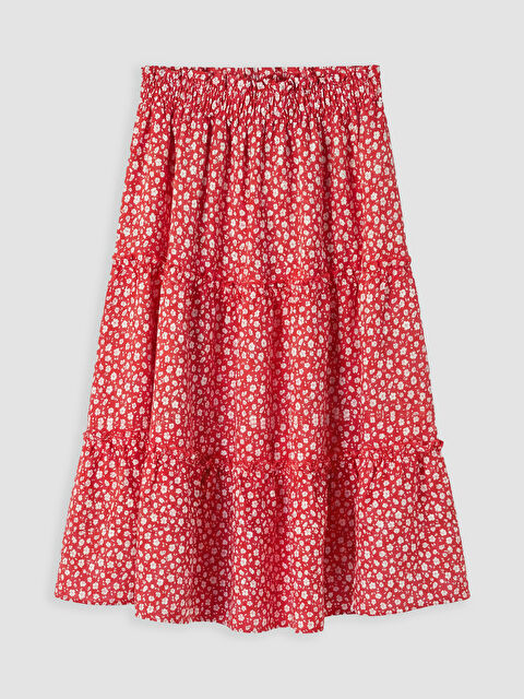 LCW Kids Beli Lastikli Kız Çocuk Katlı Etek