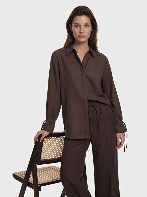 LCW Modest Desenli Modal Karışımlı Kadın Gömlek Tunik