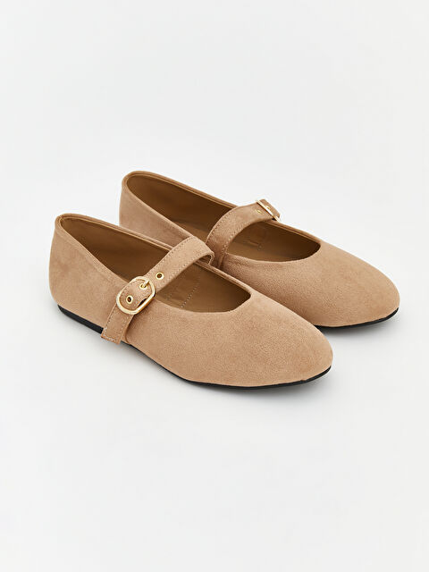 LCW STEPS Süet Görünmlü Kadın Babet - S6B620Z8-DFV