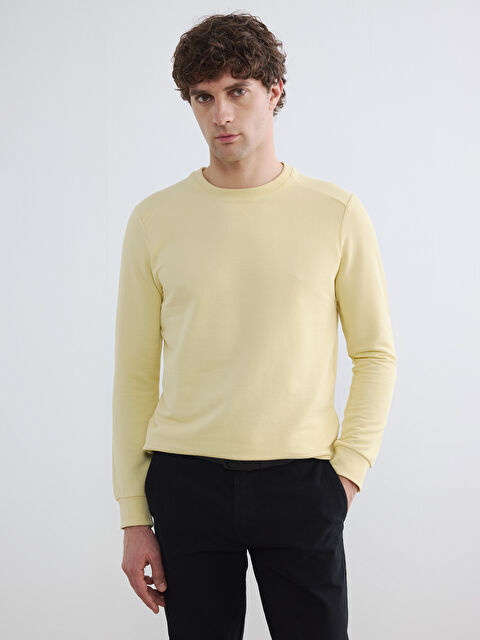 LCWAIKIKI Classic Sweat-shirt JAUNE Homme