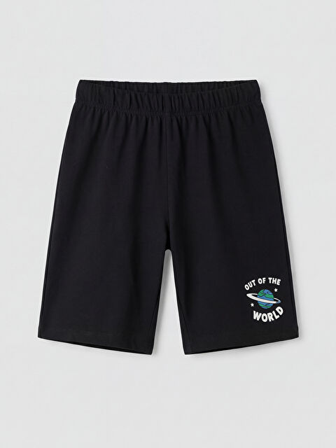 LCW Kids Baskılı Erkek Çocuk Şort Pijama Altı