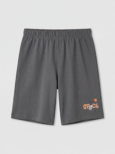 LCW Kids Baskılı Erkek Çocuk Şort Pijama Altı