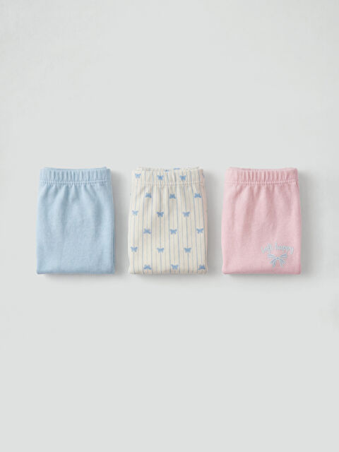 LCW Kids Baskılı Kız Çocuk Boxer 3'lü