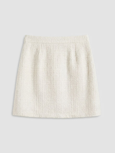 XSIDE Beli Fermuarlı Mini Tüvit Etek - S6E628Z8-R9J