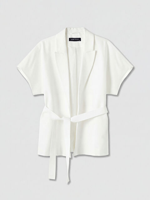 LCW Vision Keten Karışımlı Kadın Klasik Yelek